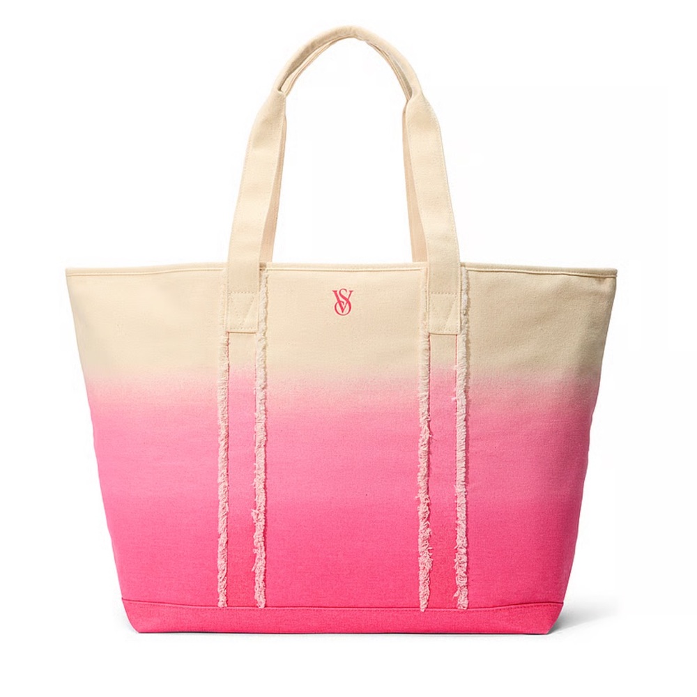 Victoria's Secret Gradient Pink and Cream large Tote